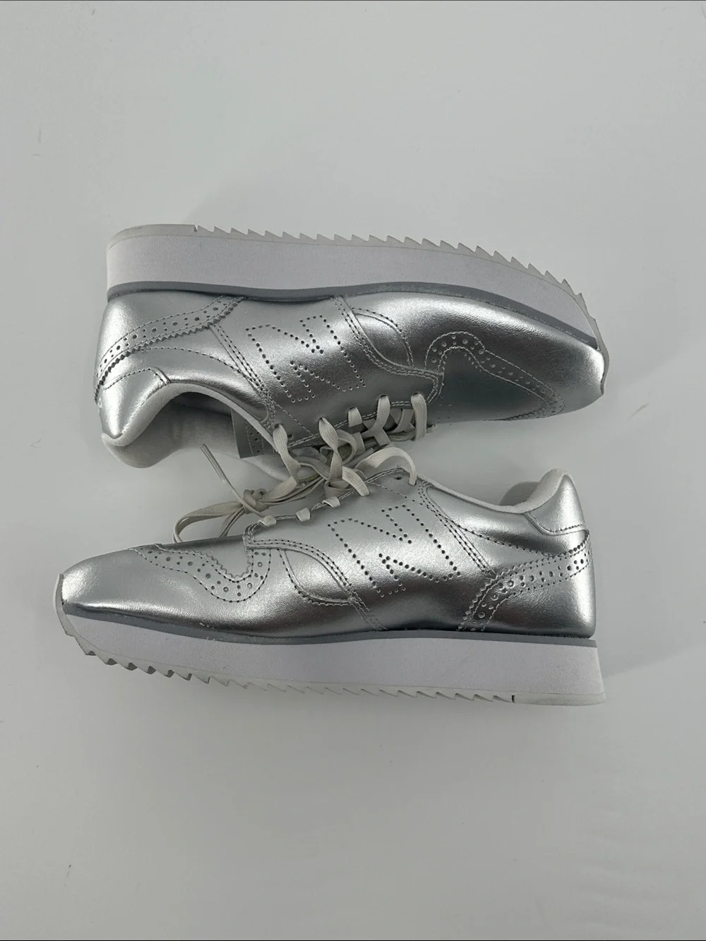 New Balance shiny silver